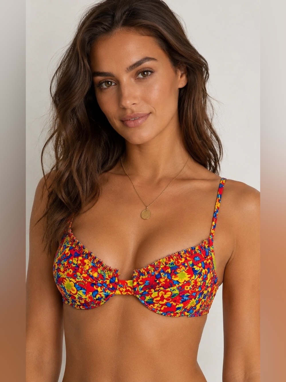 Heavy Manners Bikini Top Floral Print - XS - NWT